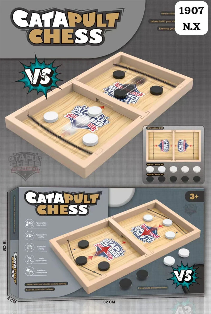 Catapult Chess Catapult Chess – A fast-paced, flicking board game that challenges your reflexes and coordination in head-to-head play