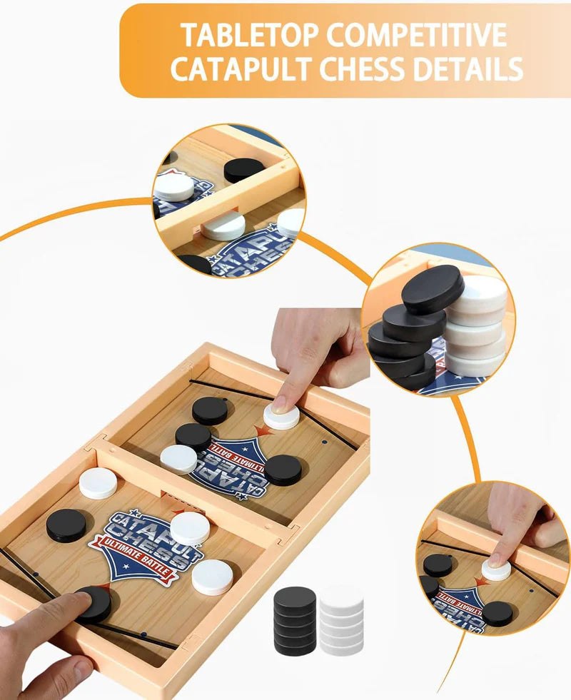 Catapult Chess Catapult Chess – A fast-paced, flicking board game that challenges your reflexes and coordination in head-to-head play