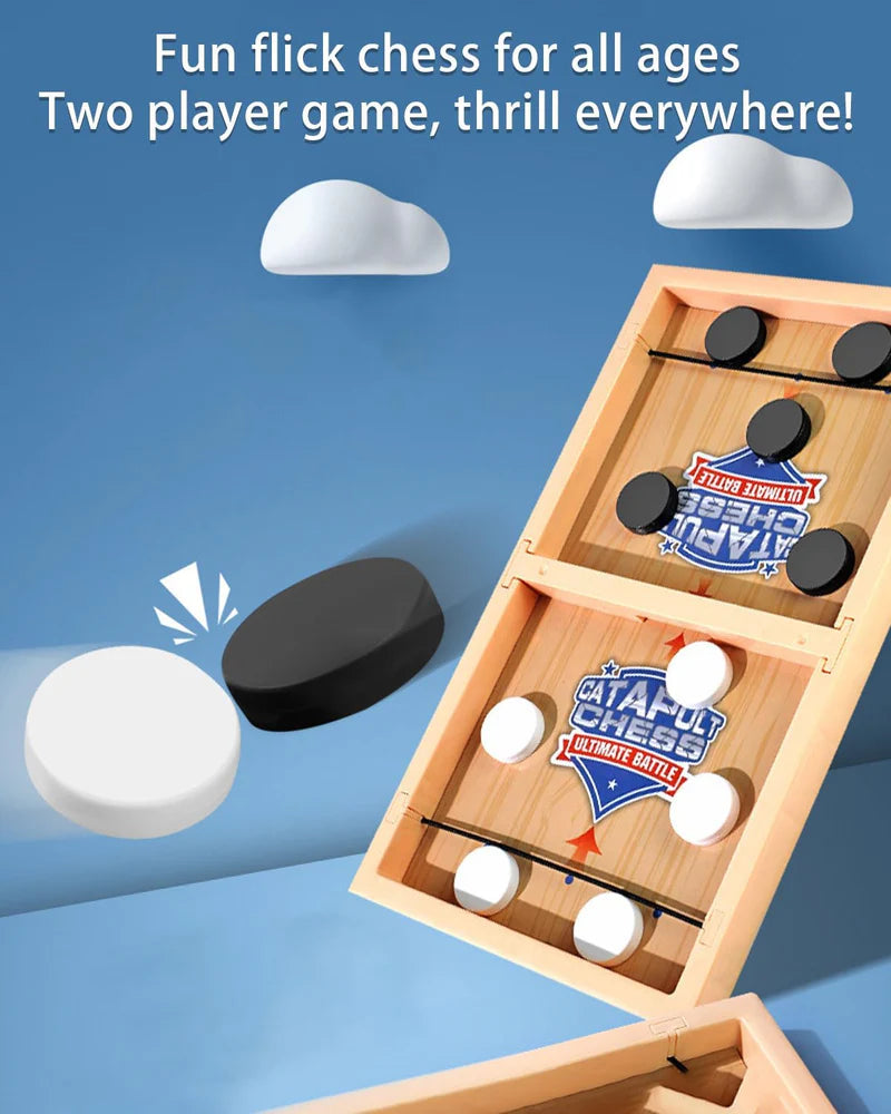 Catapult Chess Catapult Chess – A fast-paced, flicking board game that challenges your reflexes and coordination in head-to-head play