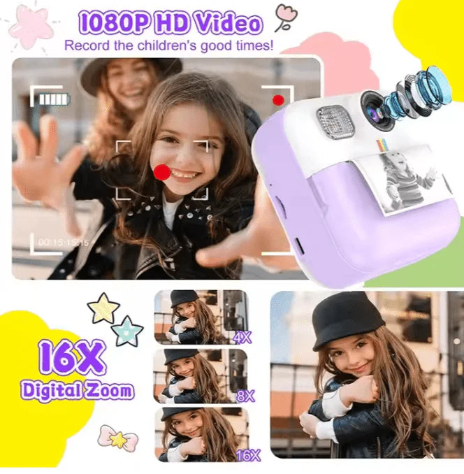 Instant Kids Printing Camera