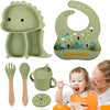 Kidilo Baby Feeding Set – Silicone Dining Set (Multiple Pieces)