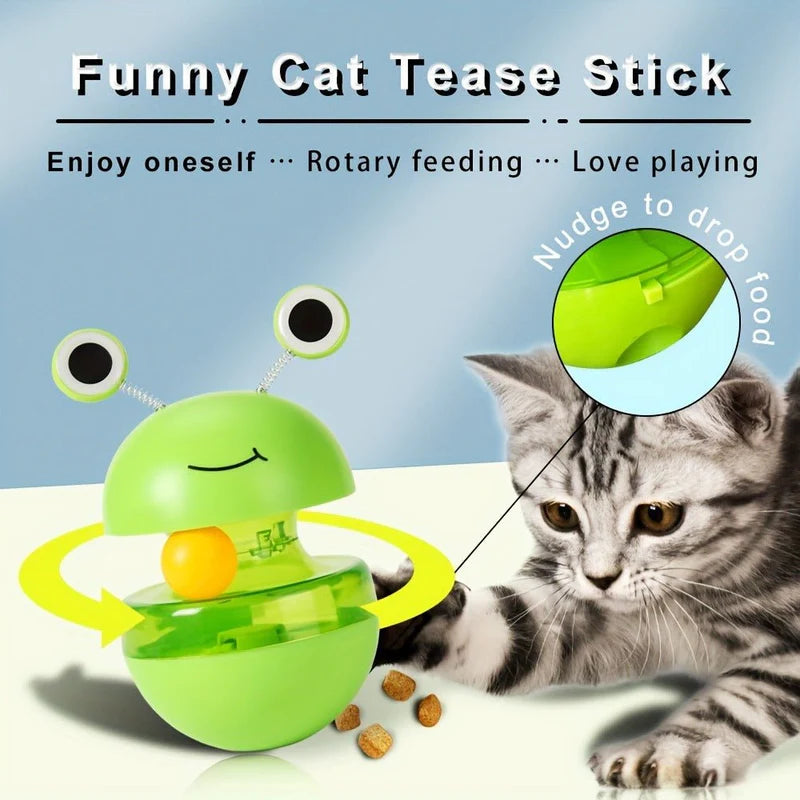 Pets Cat Toy Frog Tumbler Food Dropping Ball Pet Products